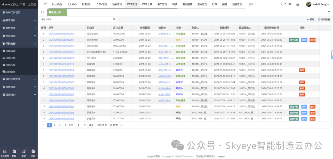 Intelligent manufacturing v3.14.4 release, ERP mall